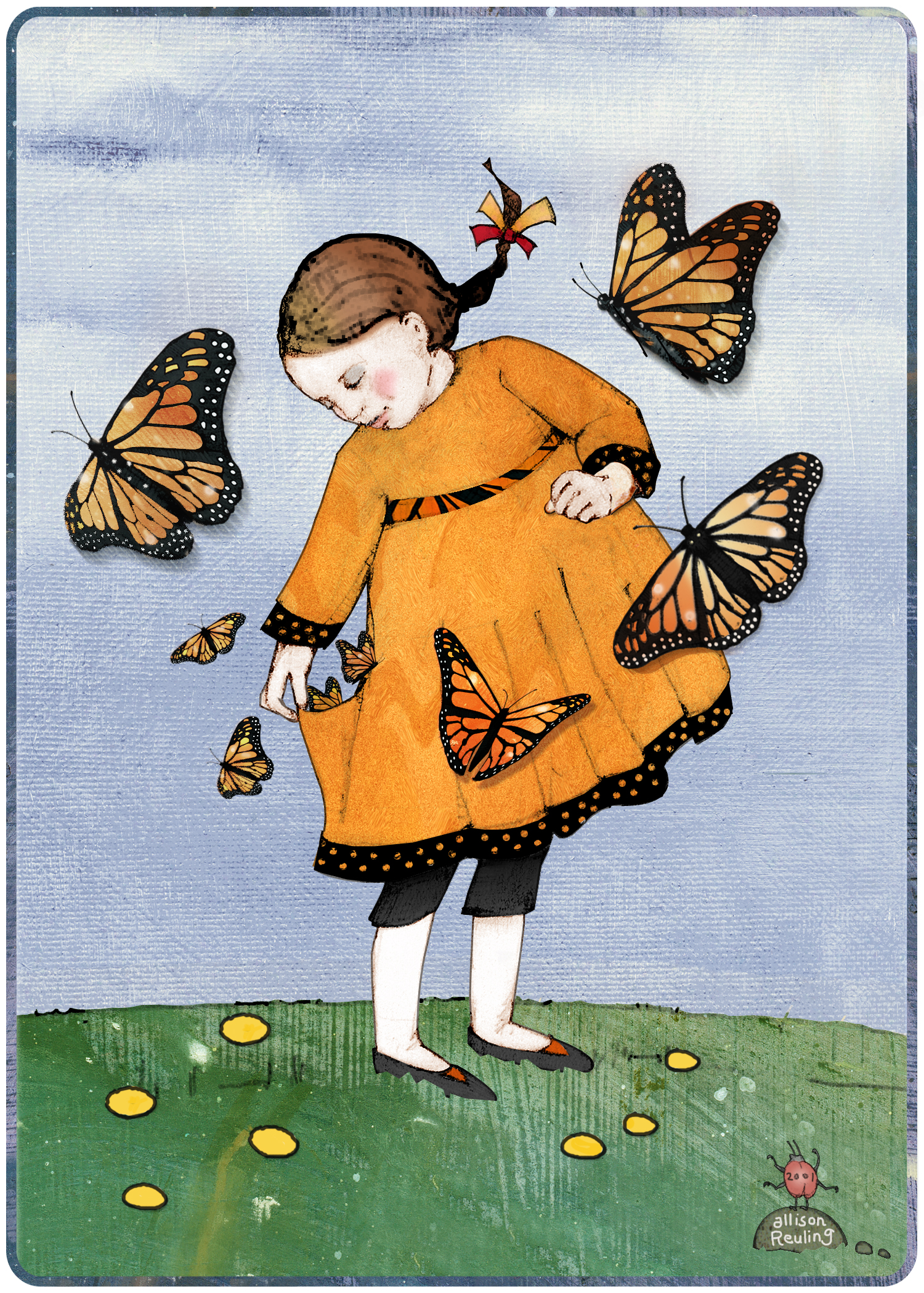 Monarch Butterfly Girl
